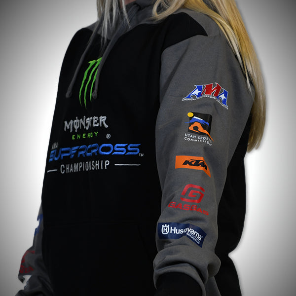 Monster Energy Supercross Sponsor Championship Sweatshirt in Black/Grey
