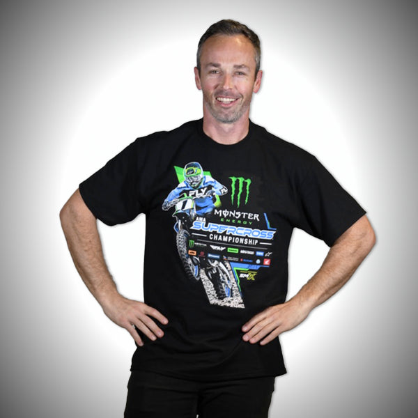 2025 Monster Energy Supercross Championship T-Shirt in Black