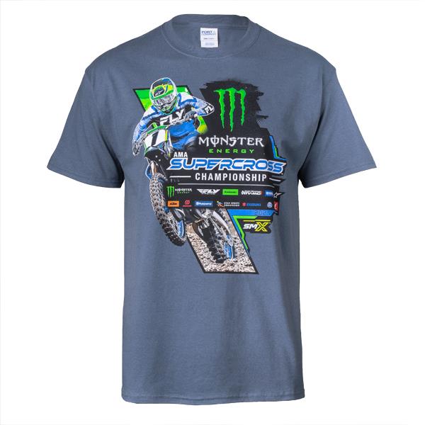 2025 Monster Energy Supercross Championship T-Shirt in Blue
