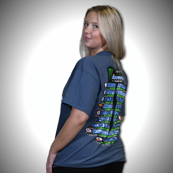 2025 Monster Energy Supercross Championship T-Shirt in Blue