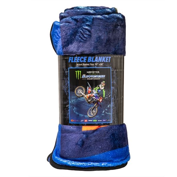 Monster Energy Supercross Rider Fleece Blanket