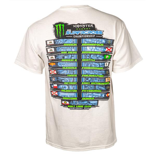 2025 Monster Energy Supercross Championship T-Shirt in White