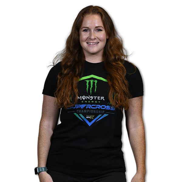 Monster Energy Supercross Shield Logo Ladies T-shirt