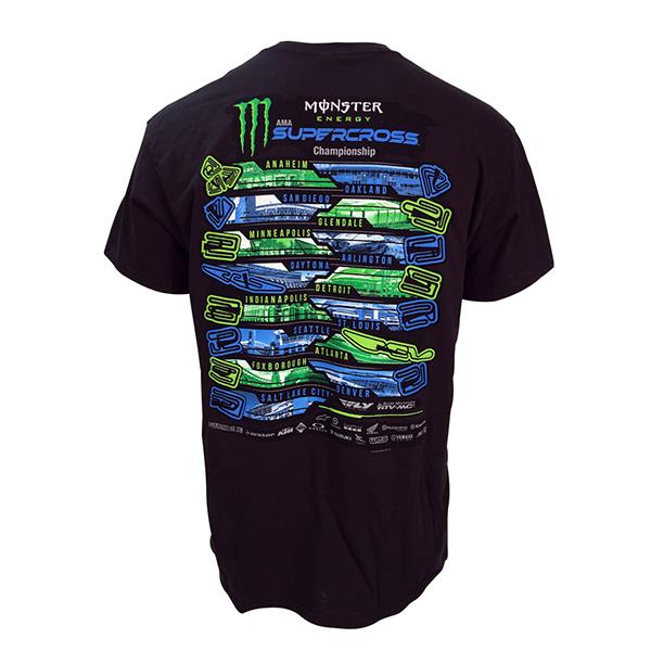 2022 Monster Energy Supercross Series Black City T-shirt