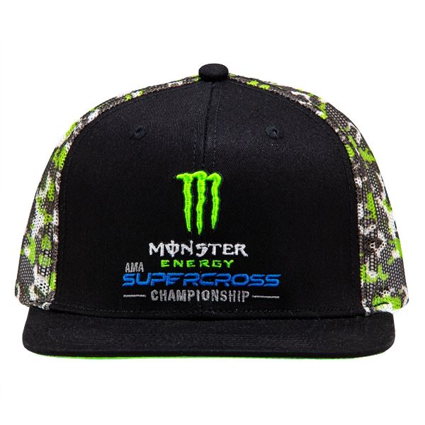 Monster Energy Supercross Championship Green Camo Hat