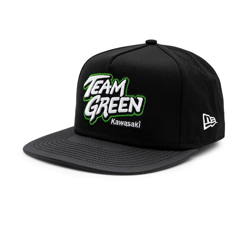 Kawasaki Team Green Flat Bill Hat