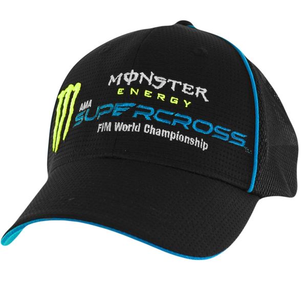 Monster Energy Supercross FIM Blue Pipe Hat