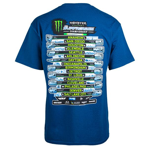 Monster Energy Supercross 2026 Championship Blue T-shirt
