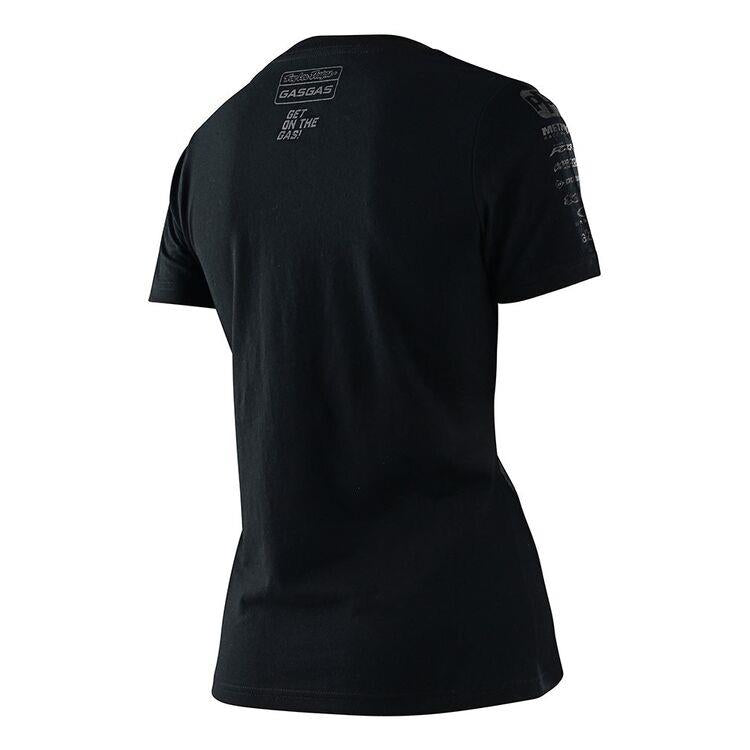 Troy Lee Designs GasGas Team Ladies T-shirt in Black Reflective