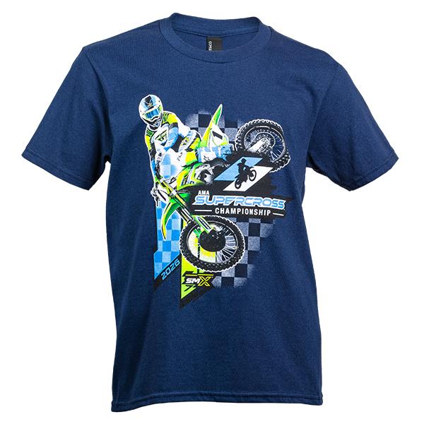 Monster Energy Supercross 2026 Championship Blue Youth T-shirt