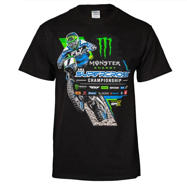 2025 Monster Energy Supercross Championship T-Shirt in Black