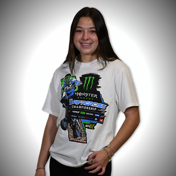 2025 Monster Energy Supercross Championship T-Shirt in White