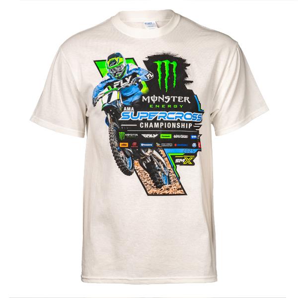 2025 Monster Energy Supercross Championship T-Shirt in White