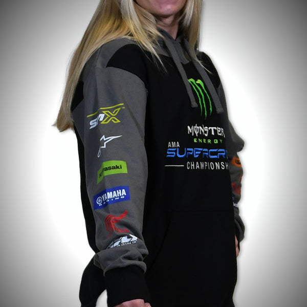 Monster Energy Supercross Sponsor Championship Sweatshirt in Black/Grey