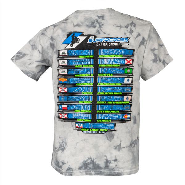 2025 Supercross Tie-Dye Youth T-Shirt