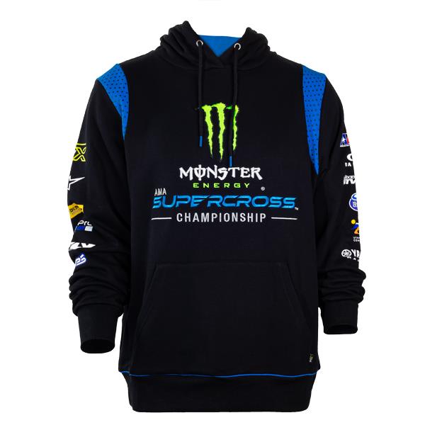 Monster Energy Supercross Championship Sponsor Sweatshirt in Black/Blue