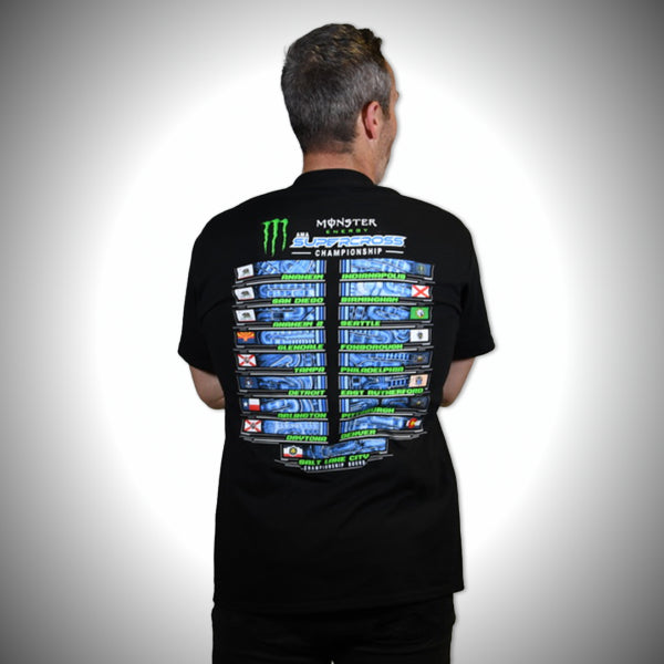 2025 Monster Energy Supercross Championship T-Shirt in Black