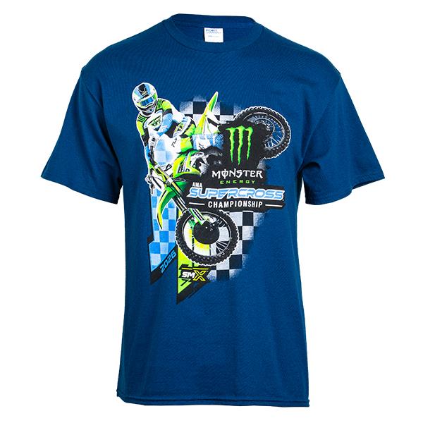 Monster Energy Supercross 2026 Championship Blue T-shirt