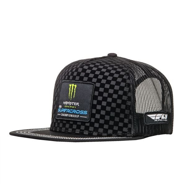 monsters hat Monster Energy Supercross Championship Checkered Hat