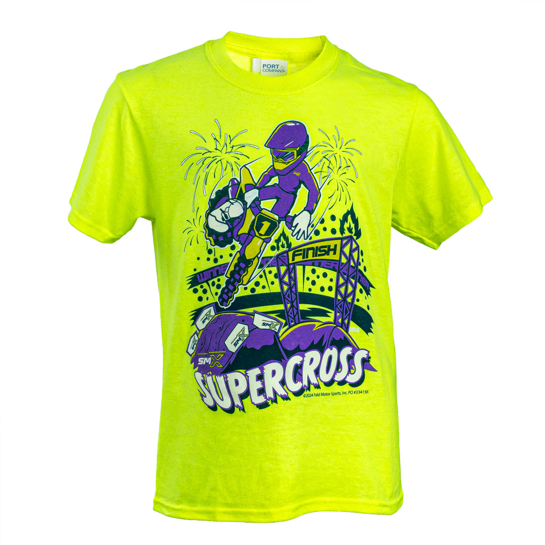 Supercross Cartoon Youth T-shirt