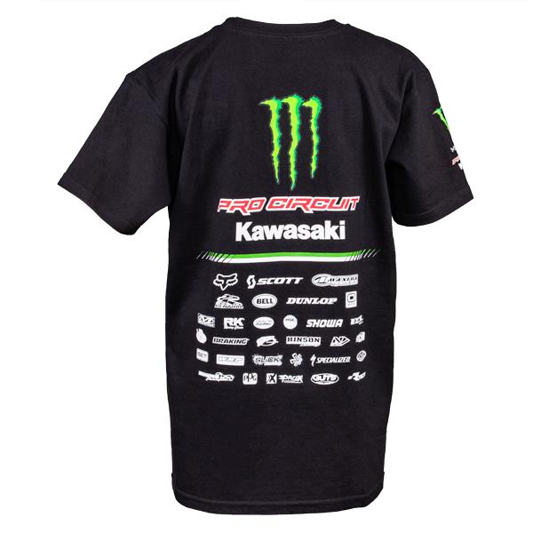 Pro Circuit Monster Energy Team Full Logo Black T-shirt