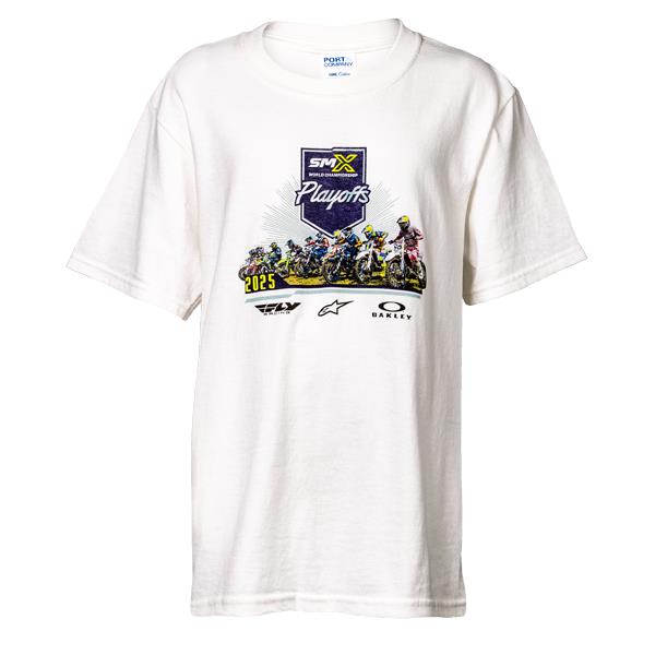 2025 SMX Playoffs Series White Youth T-shirt