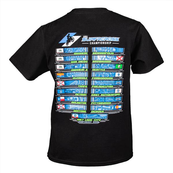 2025 Monster Energy Supercross Championship Youth Black T-shirt