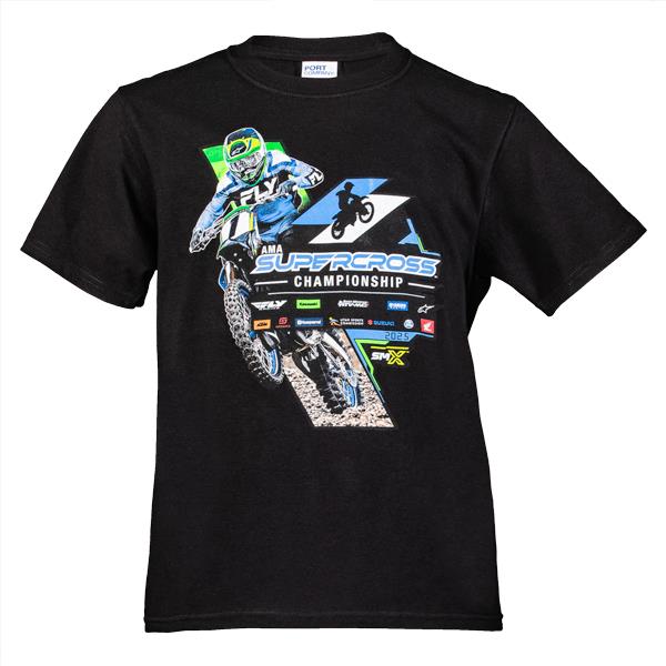 2025 Monster Energy Supercross Championship Youth Black T-shirt
